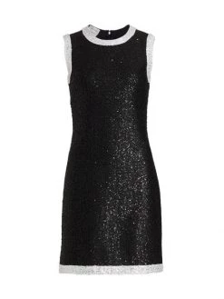St. John Scattered Sequin Knit Dress