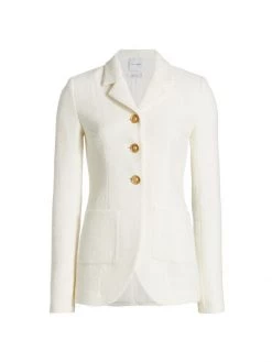 St. John Textured Tweed Jacket