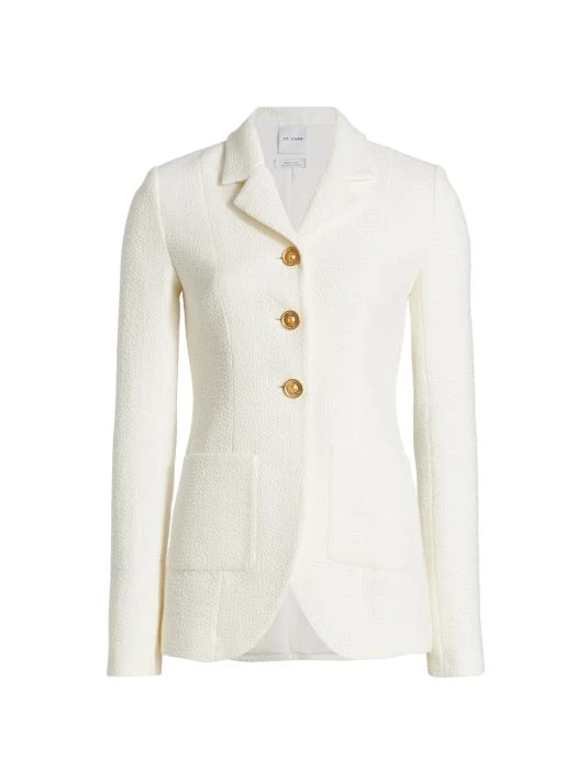 St. John Textured Tweed Jacket