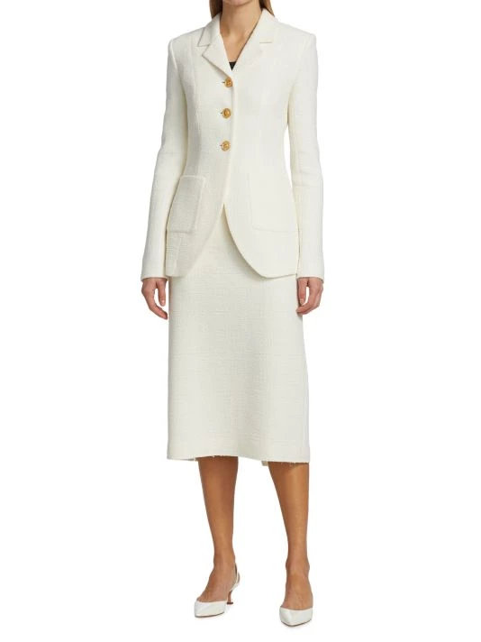 St. John Textured Tweed Jacket - Image 2