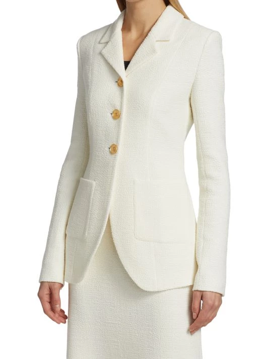 St. John Textured Tweed Jacket - Image 3