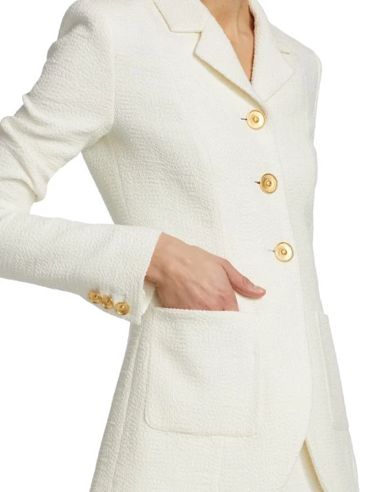 St. John Textured Tweed Jacket - Image 5