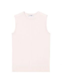 St. John Knit Wool & Silk Top Orange