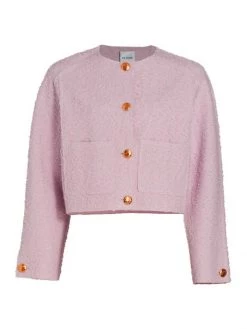 St. John Bouclé Sparkle Tweed Jacket