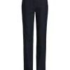 St. John High-Waisted Slim-Leg Denim Jeans