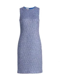 St. John Sparkle Eyelash Tweed Dress