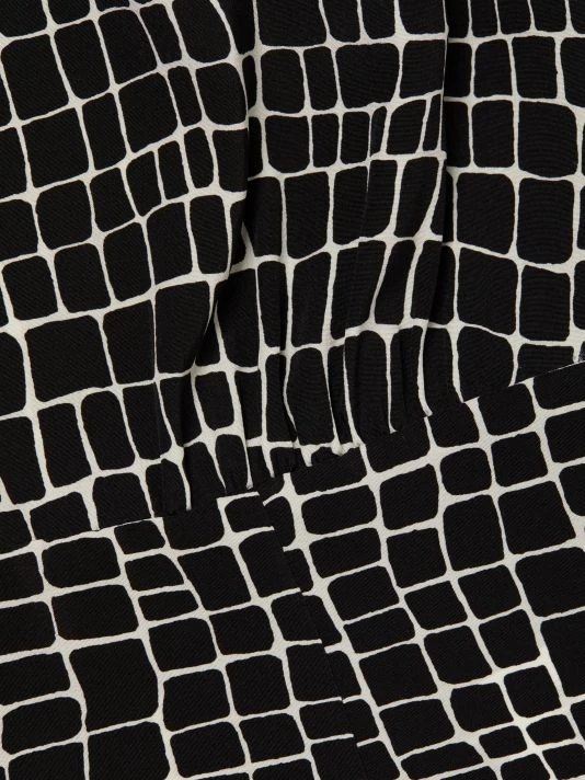 St. John Crocodile Print Handkerchief Dress - Image 7