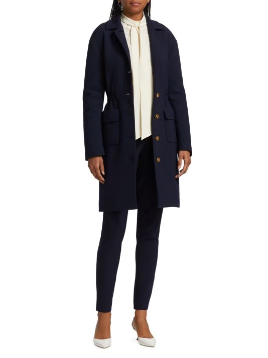 St. John Stretch Cotton Twill Coat - Image 2