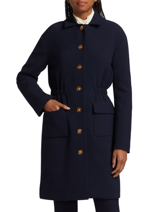 St. John Stretch Cotton Twill Coat - Image 3