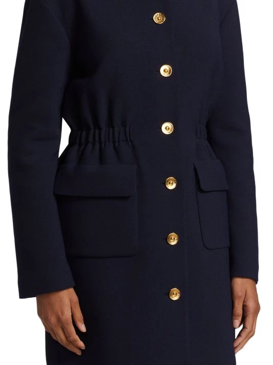St. John Stretch Cotton Twill Coat - Image 6