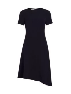 St. John Stretch Crepe Midi Dress