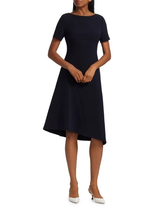 St. John Stretch Crepe Midi Dress - Image 2