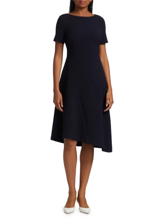 St. John Stretch Crepe Midi Dress - Image 3