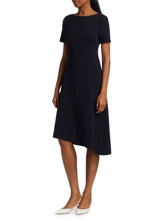 St. John Stretch Crepe Midi Dress - Image 4