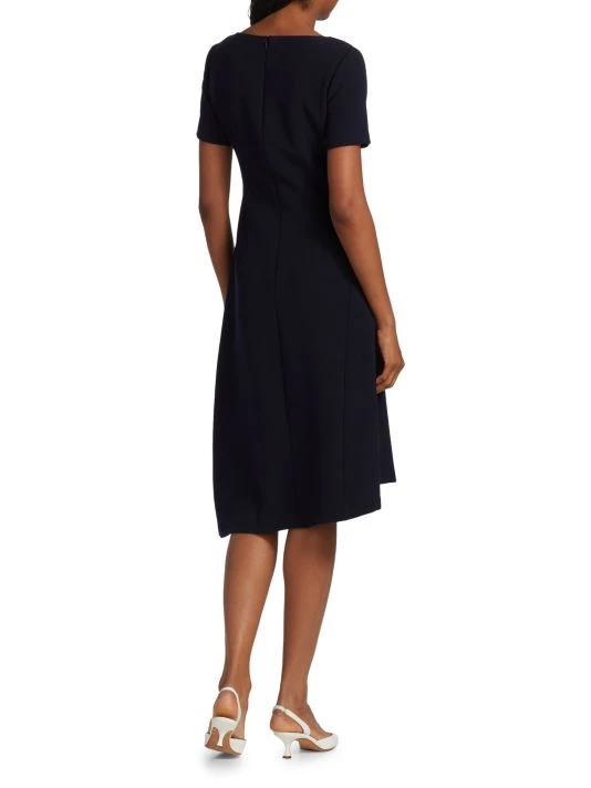 St. John Stretch Crepe Midi Dress - Image 5