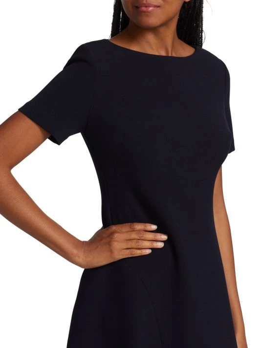 St. John Stretch Crepe Midi Dress - Image 6