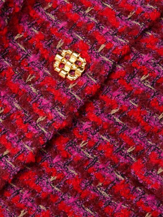 St. John Tailored Tweed Bouclé Jacket - Image 7