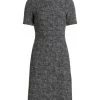 St. John Knee-Length Tweed Dress