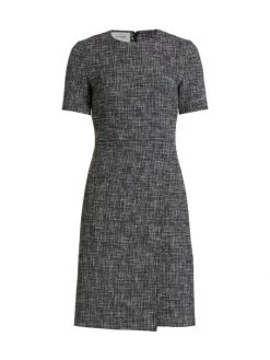 St. John Knee-Length Tweed Dress