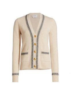St. John Wool & Cashmere Knit Cardigan