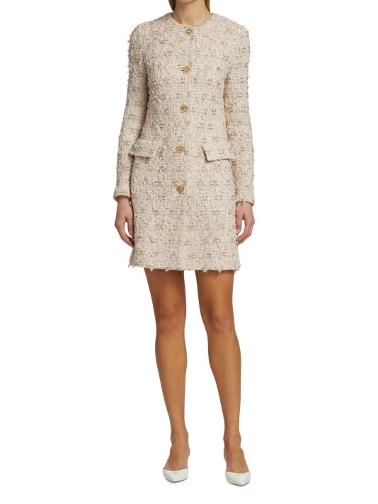 St. John Novelty Sequin Tweed Minidress - Image 2