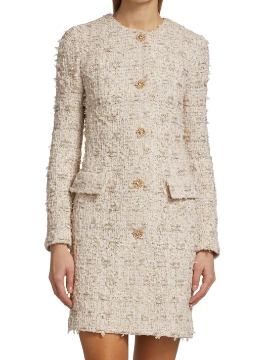 St. John Novelty Sequin Tweed Minidress - Image 3