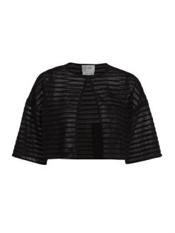 St. John Degradé Sheer Cropped Jacket