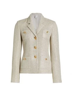 St. John Metallic Knit Blazer